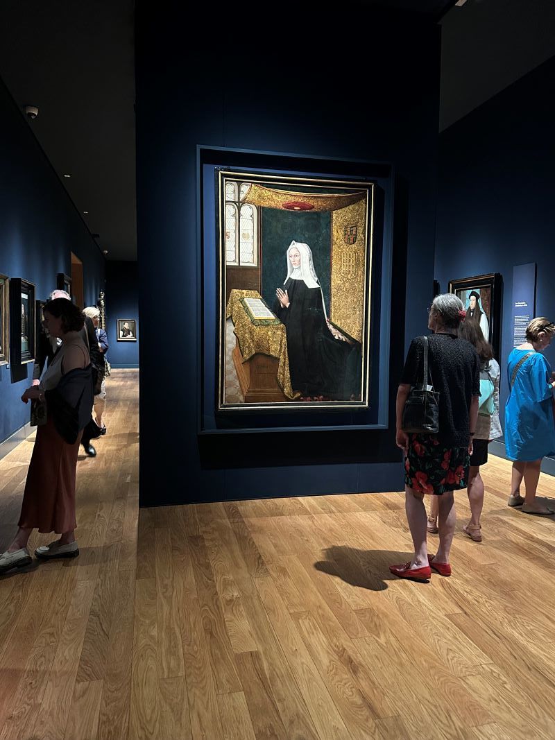 The portrait on display at the heart of the Tudor Gallery at the National Portrait Gallery Credit: Gareth Gardner for Nissen Richards Studio