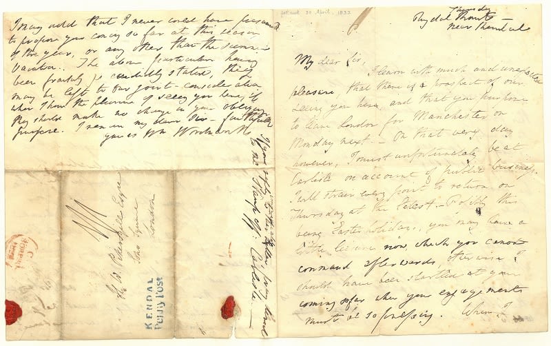 Pickersgill letter 6 page 1