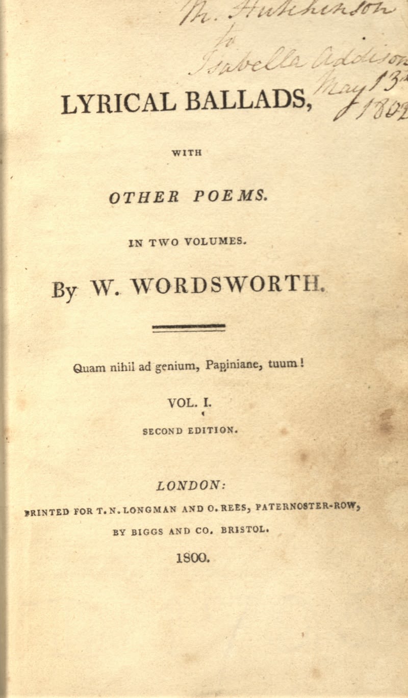 Lyrical Ballads second edition