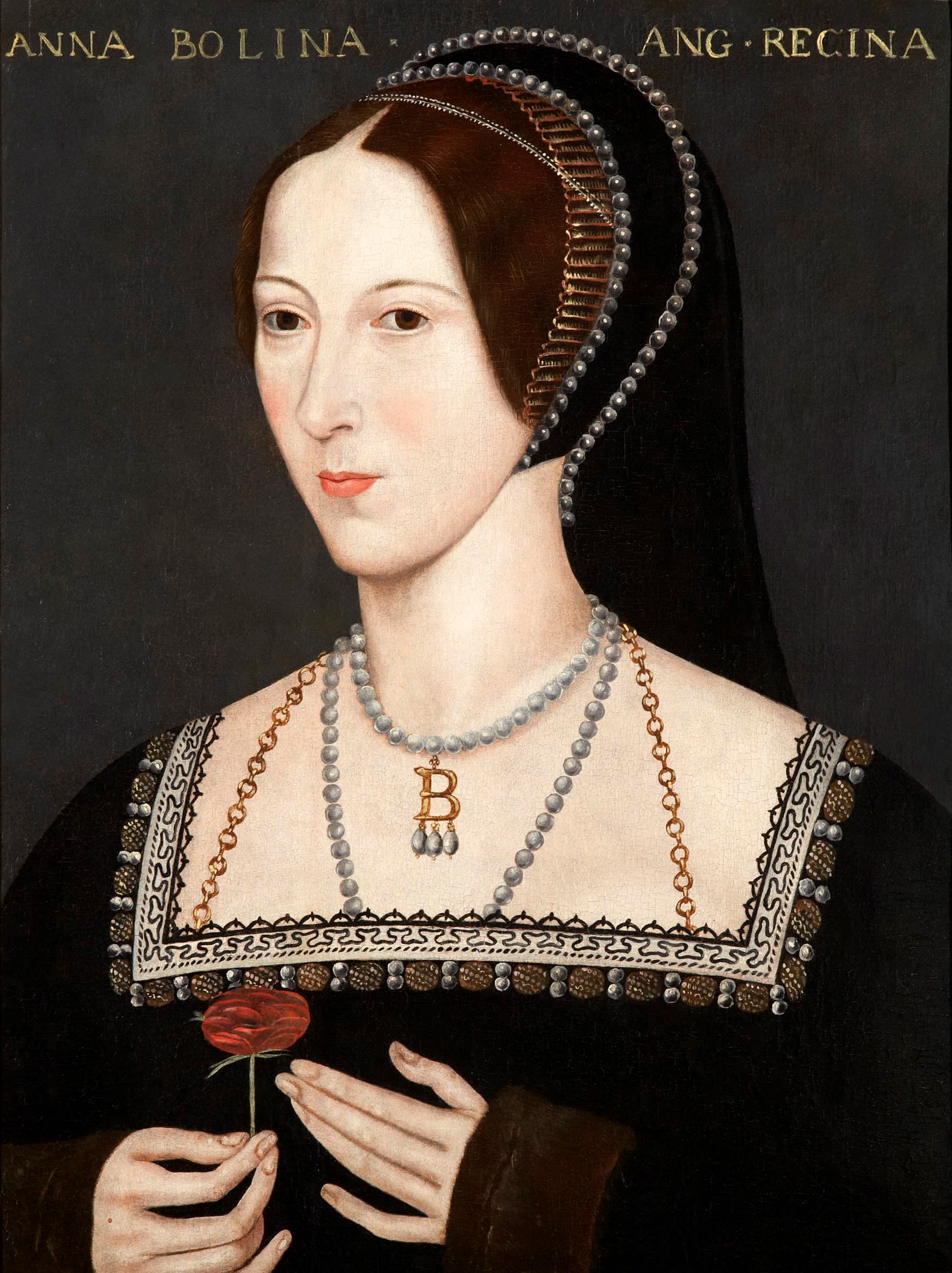 Near contemporary painting of Anne Boleyn at Hever Castle, c1550 